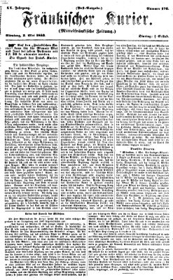 Fränkischer Kurier Dienstag 3. Mai 1853