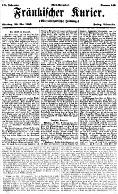 Fränkischer Kurier Freitag 20. Mai 1853