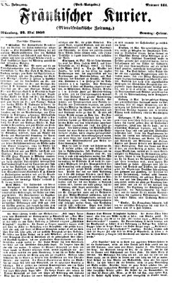 Fränkischer Kurier Sonntag 22. Mai 1853