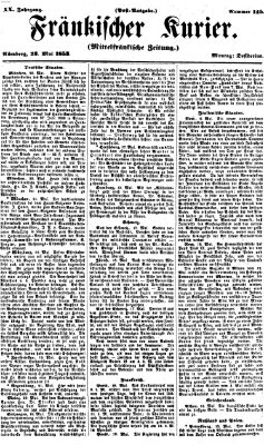 Fränkischer Kurier Montag 23. Mai 1853