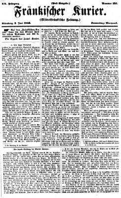 Fränkischer Kurier Donnerstag 2. Juni 1853