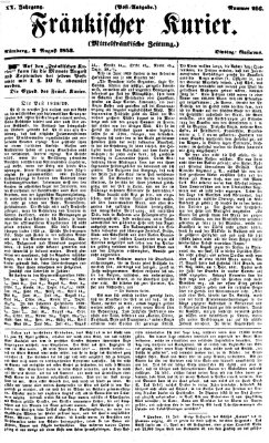 Fränkischer Kurier Dienstag 2. August 1853