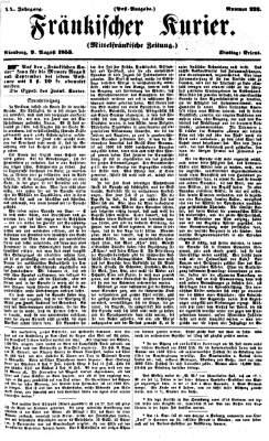 Fränkischer Kurier Dienstag 9. August 1853