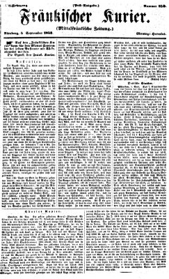 Fränkischer Kurier Montag 5. September 1853