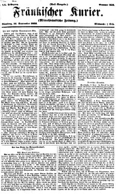 Fränkischer Kurier Mittwoch 14. September 1853