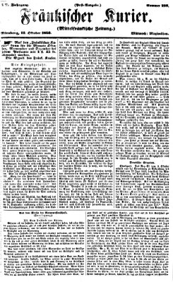 Fränkischer Kurier Mittwoch 12. Oktober 1853