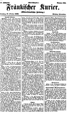 Fränkischer Kurier Montag 17. Oktober 1853