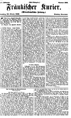 Fränkischer Kurier Sonntag 23. Oktober 1853