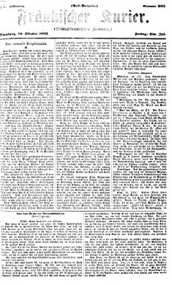 Fränkischer Kurier Freitag 28. Oktober 1853