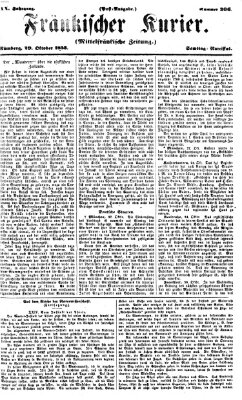 Fränkischer Kurier Samstag 29. Oktober 1853