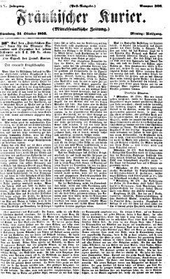 Fränkischer Kurier Montag 31. Oktober 1853