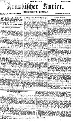 Fränkischer Kurier Mittwoch 2. November 1853