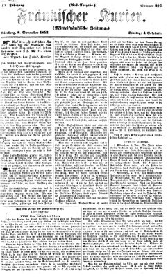 Fränkischer Kurier Dienstag 8. November 1853