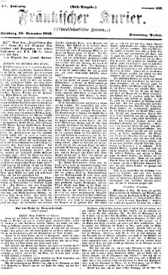 Fränkischer Kurier Donnerstag 10. November 1853