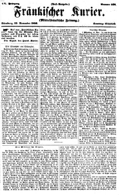 Fränkischer Kurier Samstag 19. November 1853