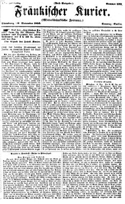 Fränkischer Kurier Sonntag 20. November 1853