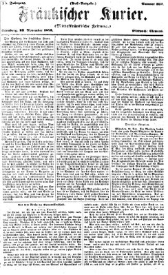 Fränkischer Kurier Mittwoch 23. November 1853