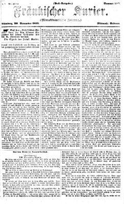 Fränkischer Kurier Mittwoch 30. November 1853