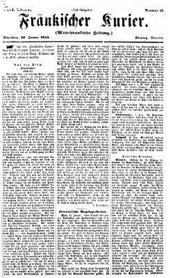 Fränkischer Kurier Dienstag 16. Januar 1855