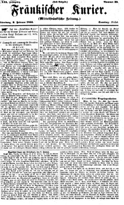 Fränkischer Kurier Samstag 3. Februar 1855