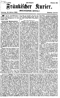 Fränkischer Kurier Sonntag 18. Februar 1855