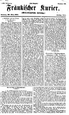 Fränkischer Kurier Freitag 30. März 1855