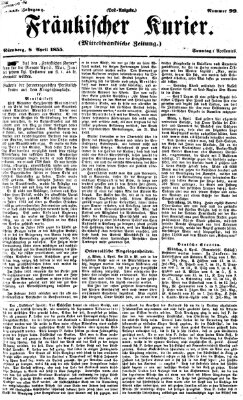 Fränkischer Kurier Sonntag 8. April 1855