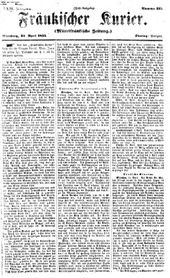 Fränkischer Kurier Dienstag 24. April 1855