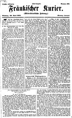 Fränkischer Kurier Montag 30. April 1855