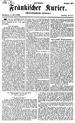 Fränkischer Kurier Freitag 4. Mai 1855