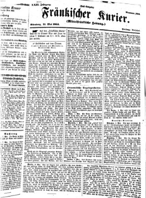 Fränkischer Kurier Freitag 11. Mai 1855