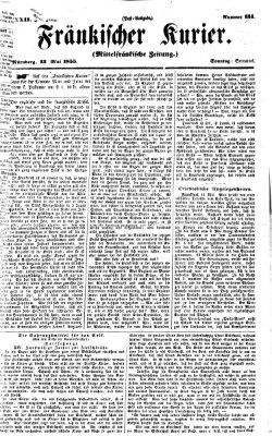 Fränkischer Kurier Sonntag 13. Mai 1855