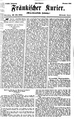 Fränkischer Kurier Mittwoch 30. Mai 1855