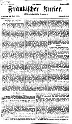 Fränkischer Kurier Mittwoch 11. Juli 1855