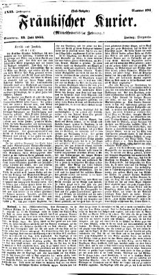 Fränkischer Kurier Freitag 13. Juli 1855