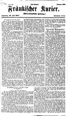 Fränkischer Kurier Mittwoch 25. Juli 1855