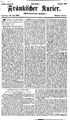 Fränkischer Kurier Samstag 28. Juli 1855