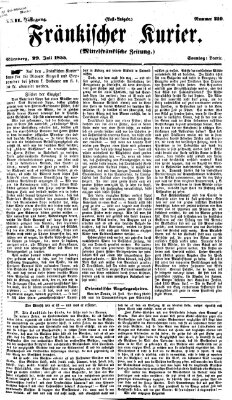 Fränkischer Kurier Sonntag 29. Juli 1855