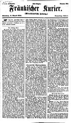 Fränkischer Kurier Donnerstag 2. August 1855