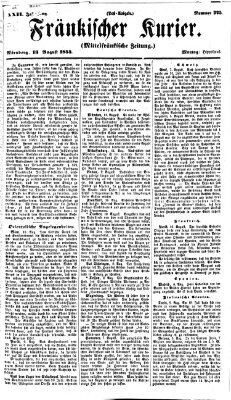 Fränkischer Kurier Montag 13. August 1855