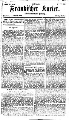 Fränkischer Kurier Dienstag 14. August 1855