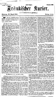 Fränkischer Kurier Dienstag 21. August 1855