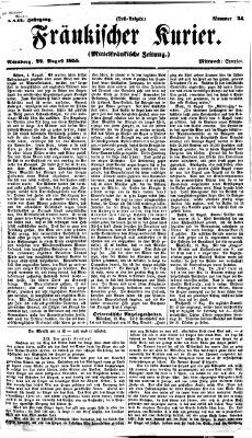 Fränkischer Kurier Mittwoch 22. August 1855