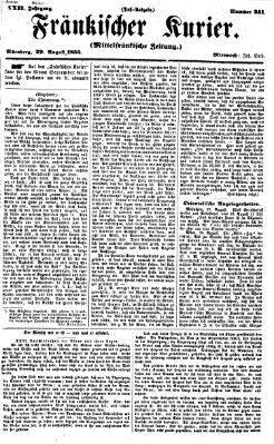 Fränkischer Kurier Mittwoch 29. August 1855