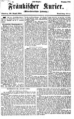 Fränkischer Kurier Donnerstag 30. August 1855