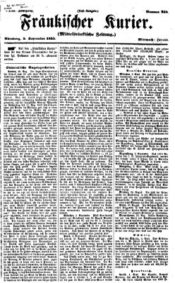 Fränkischer Kurier Mittwoch 5. September 1855