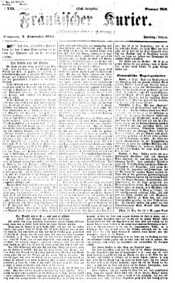 Fränkischer Kurier Freitag 7. September 1855