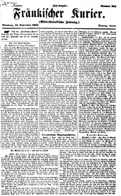 Fränkischer Kurier Dienstag 11. September 1855