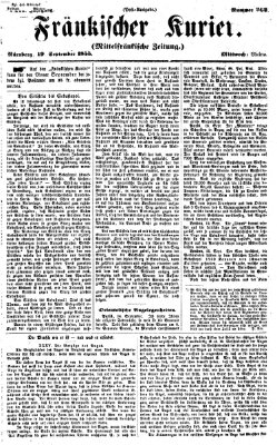 Fränkischer Kurier Mittwoch 19. September 1855