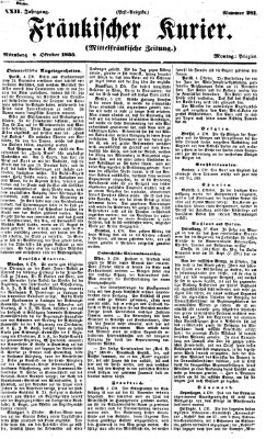 Fränkischer Kurier Montag 8. Oktober 1855